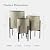 LuxenHome Planters for Indoor Plants, Set of 3 Plants Pots with Stands, Modern Decorative Metal Flower Pots, Distressed Gray and Gold Cachepot Planters, Large Floor Plant Pots, 9.5 & 11.87 & 14 Inch