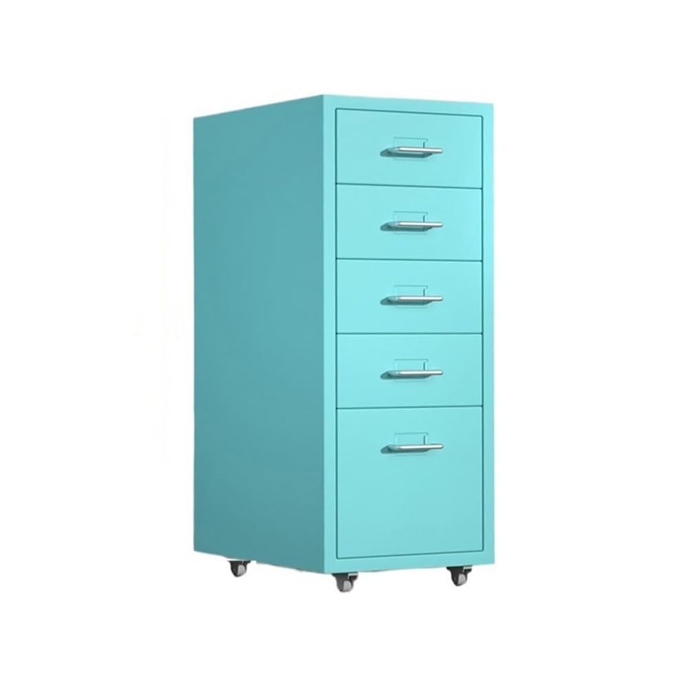 Aioneer Blue File Cabinet 5 Layer Large-Capacity Office File Cabinet Multifunctional Data Organizing Cabinet Thickened Cold-Rolled Steel Chest Of Drawers Storage Cabinet Filing Cabine