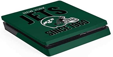 Skinit Decal Gaming Skin Compatible with PS4 Slim - Officially Licensed NFL New York Jets Helmet Design