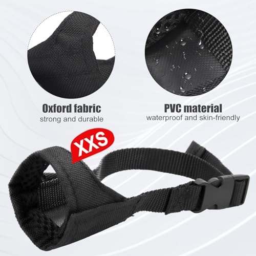 Maulkorb für Kleine und Mittelgroße Hunde mit Kurzer Schnauze, Maulkorb Gegen Beißen Dog Muzzle für Chihuahua Shih Tzu, Schnauzenumfang 8,9-10,8cm