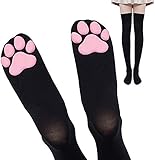neon pink high heels sandals [ Cute Design ]: -- Our 3D cat claw fluffy socks have lovely appearance design. The bottom of the socks has a cat's paw meat ball design, the pink cat's paw makes people love it, let you look attractive and these socks can bright up the clod winter, make your life more interesting.