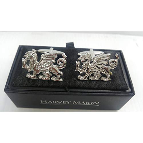 Harvey Makin Manchetknopen voor heren Wales-Welsh Dragon