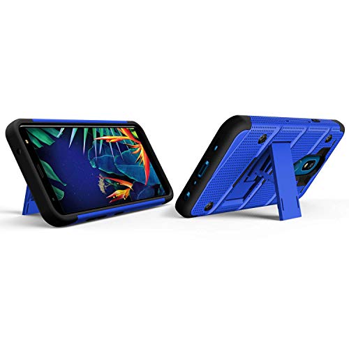 ZIZO Bolt Series LG K40 Case | Military-Grade Drop Protection w/Kickstand Bundle Includes Belt Clip Holster LG Harmony 3 Blue - Thumbnail 7
