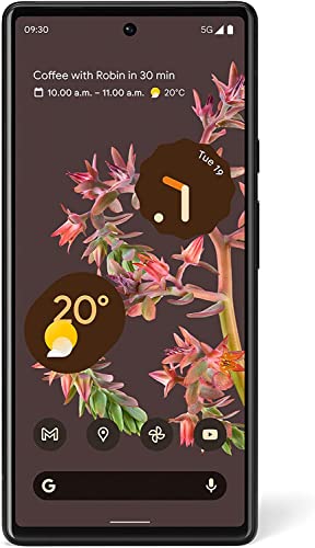 Google Pixel 6 128GB + 8GB RAM Factory Unlocked 5G Smartphone (Stormy Black) - UK Version, Stormy Black