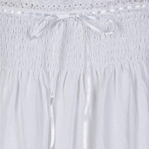 The 1 for U Ladies Nightgowns - Vintage Nightgowns for Women, Evelyn 100% Cotton Gown - Image 4