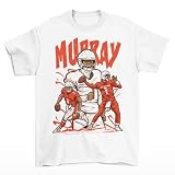 Kyler Murray Cartoon Style Arizona Football T-Shirt (US, Alpha, Medium, Regular, Regular, White)