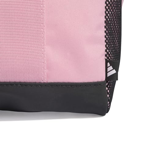 Image of adidas Unisex Essentials Linear Duffel Bag, True Pink /Black /White, XS