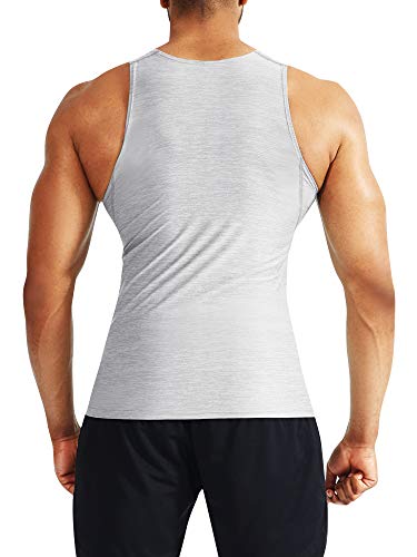 Image of NELEUS Men's 3 Pack Athletic Compression Under Base Layer Sport Tank Top
