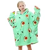 🥑【SÚPER SUAVE Y ENCANTADOR】 La bata de lana cálida y cómoda tiene bolsillos, puede poner refrigerios, control remoto, etc. Y puede usar sus brazos libremente. Súper suave y encantador, esponjoso, ¡puedes acurrucarte en él y ponerte cómodo y acogedor! estar sentado en él durante unos minutos es suficiente para que te sientas bastante tostado.