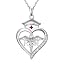 Heart Caduceus necklace