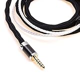 GAGACOCC 16 Cores Silver Plated Cable Compatible for Mr Speakers Ether Alpha Dog Prime Dan Clark Audio Headphone (1.2M, 4.4mm Balanced)