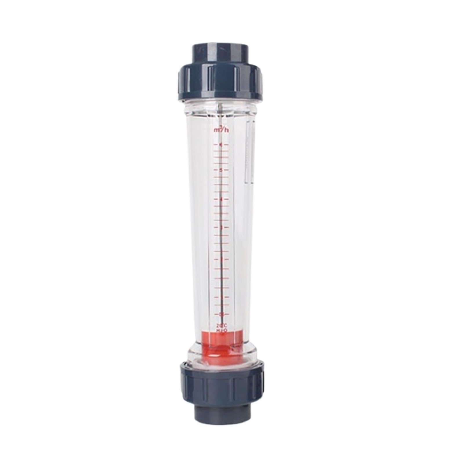 Rotámetro LZS-20, medidor de flujo de flotador de tubo de plástico Medidor de flujo de líquido industrial Medidor de flujo de tubería de agua(LZS-20 40-400L-h,Female Thread)