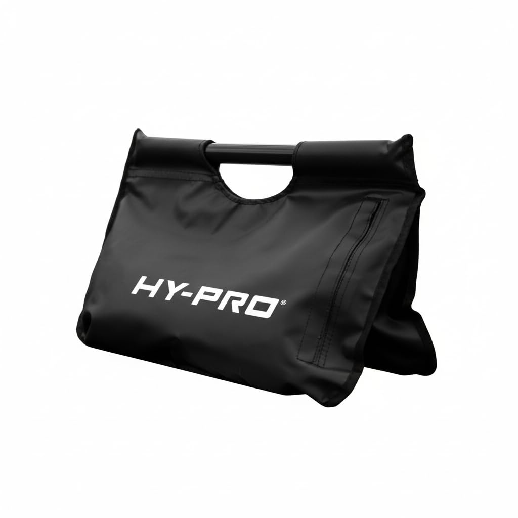 Hy-Pro Training Weighted Bag, Holds 20kg Sand, Carry Handle, Black