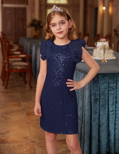 Image of GRACE KARIN Girls Dresses Sequin Party Formal Pageant Dress Tween Girl Birthday Tulle Prom Princess Maxi Dress Size 5-14