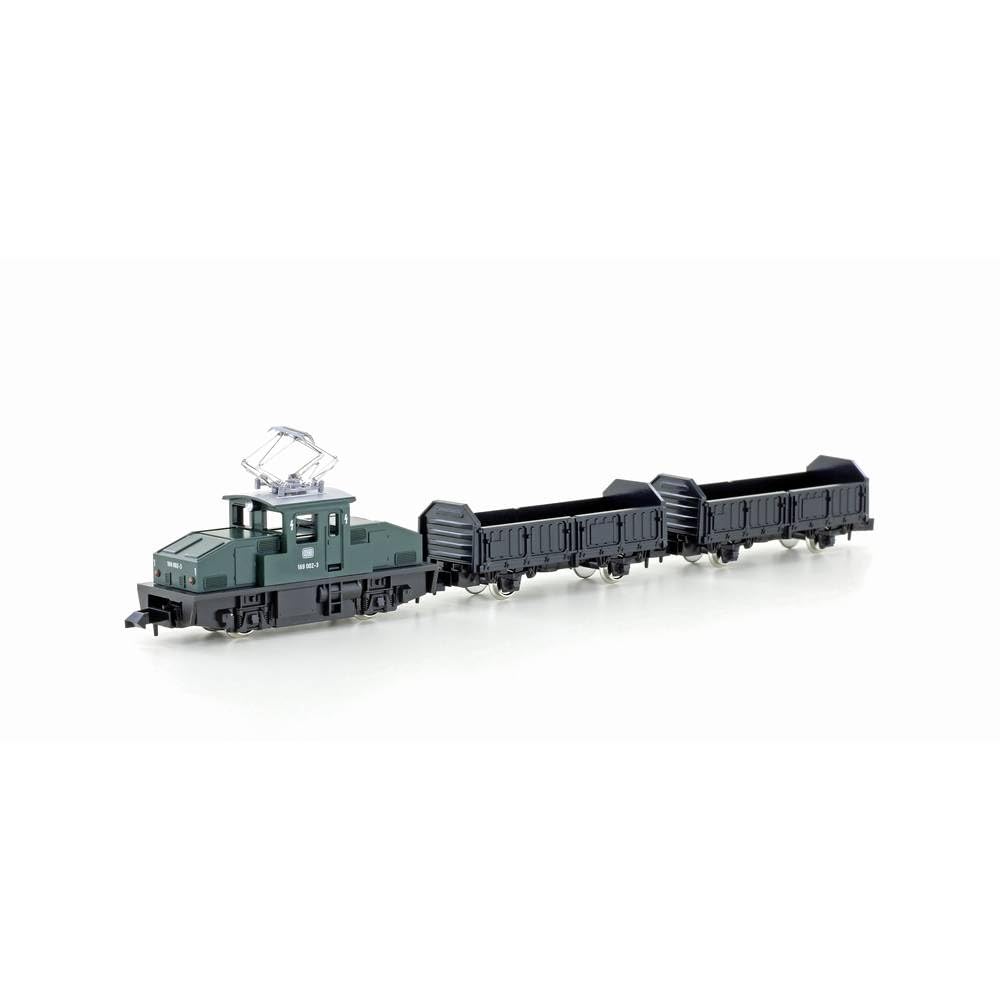 K105006 N Kit de Train de Marchandises E-Lok BR 169 avec 2 Wagons de Marchandises DB, EP.IV Vert