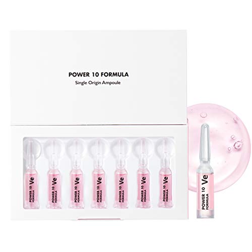 IT'S SKIN Power 10 Formula VE Single Origin Ampoule 1.7ml x 7ea - Rose Water & Berry Extract Contained, Skin Protection & Moist Glow, Vitalizing, 7 Days Powerful Intensive Resolution Ampoule Serum
