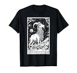 Live Deliciously Tarot Card Shirt Wiccan Goat Pagan Occult T-Shirt