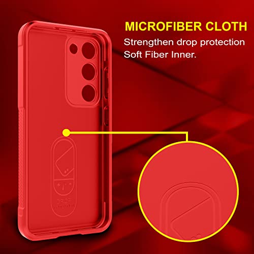 Image of Amazon Brand - Solimo Back Case Cover for Samsung Galaxy S23 Plus 5G | Compatible for Samsung Galaxy S23 Plus 5G Back Case Cover | Liquid Silicon Magic Case for Samsung Galaxy S23 Plus 5G | Red