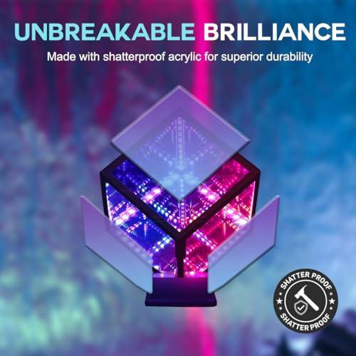 Lumoonosity LM-T03 Infinity Cube Light - Usb Powered Infinity Mirror Light thumb #3