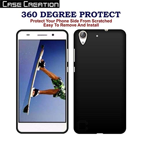 Image of Case Creation for Honor 5A 2019 Back case, Huawei Honor 5A Slim Flexible Smart Look case with 360 Camera All Angle Protection (Pure Black)