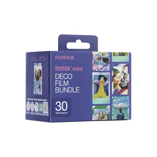 Paquete de película instax mini DECO: 30 fotos (10 con borde Confeti, 10 con borde Cola de Sirena y 10 con borde Spray Art) miniatura 4