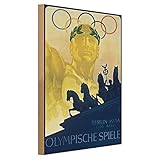 Vintage Holzschild | Olympische Spiele 1936 | Berlin Poster 