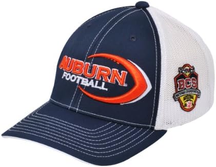 NCAA Auburn Tigers Trucker Mesh Universal Fitted Cap, Navy,