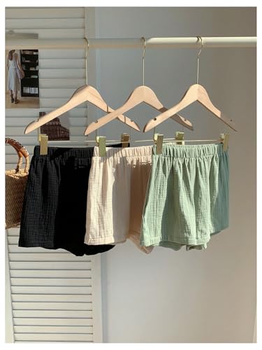 MakeMeChic Women's 3 Pack Linen Shorts Summer Lounge Sleep Pajama Boxer Shorts2