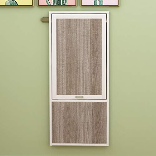 Wall-Mounted Floating Desk Solid Wood Convertible Bar Table Multi-Function Kitchen Dining Table 80x40x75cm Ideal for Workbench & Study Accessories Included (White)