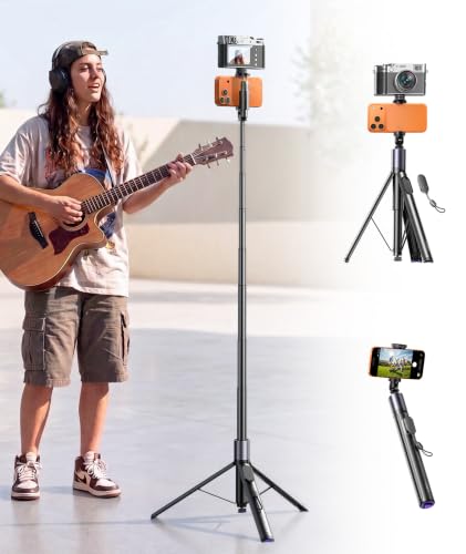 LISEN Tripod for iPhone 18 Pro Max 8K Video Selfie Stick with Remote 67" - image 1