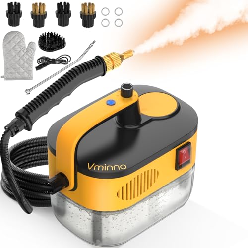 Heavy Duty Steam Cleaner for Home, Fast Heating & 1.2L Tank, 6-Level Adjustable Pressurized Portable...