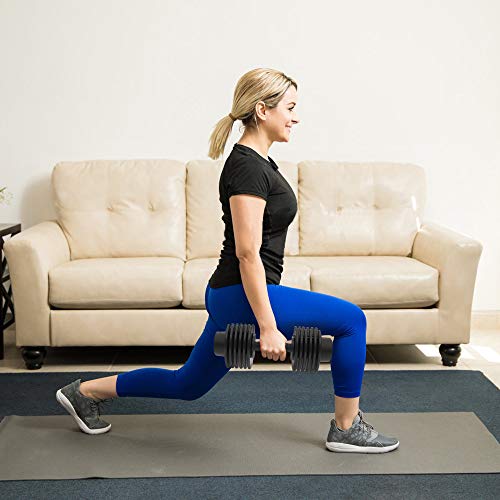 ATIVAFIT Adjustable Dumbbell for Workout Strength Training Fitness Weight Gym (Single) (44) - Thumbnail 4
