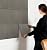 8-Pack Peel and Stick Acoustic Wall Panels, 11.8" x 11.8" PET Soundproof & Noise Cancelling Acoustic Felt, Self-Adhesive 3D Sound Absorbing Slat Wall Paneling for Interior Wall Decor, Gray