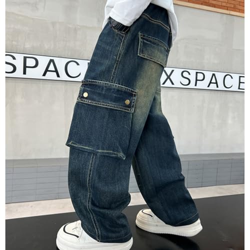 Boys Casual Pants Comfortable Lightweight Kids Trousers for Outdoor School Everyday Wear Adjustable Waist Elastic2