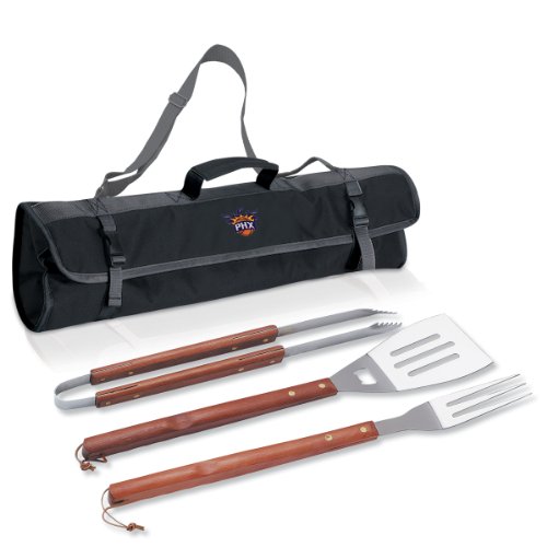 NBA Phoenix Suns 3-Piece BBQ Tool Set with Carry Tote