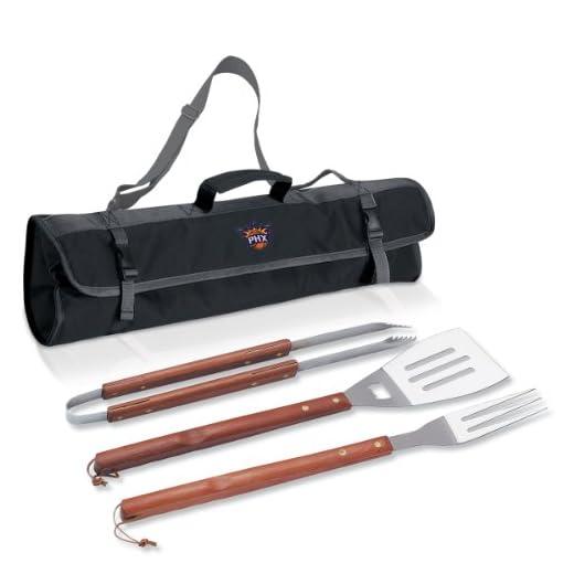 NBA Phoenix Suns 3-Piece BBQ Tool Set with Carry Tote