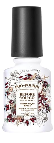 Image of Poo-Pourri Toilet Spray, Spritzmas Spice, Cinnamon + Cranberry + Balsam Fir, 2 Fl Oz (BB10051)
