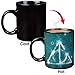 Harry Potter Deathly Hallows Heat Changing Coffee Mug - Symbol Image Reveals with Heat - Officially Licensed - Gift for Kids, Teens & Adults - Ceramic