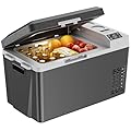 Marsail 12 Volt Car Refrigerator, 24QT Electric Cooler, Portable Car Fridge with Battery Power Option, 12/24V DC and 110-240V AC for Truck, RV, SUV, Travel, Camping, Road Trips -4°F to +68°F