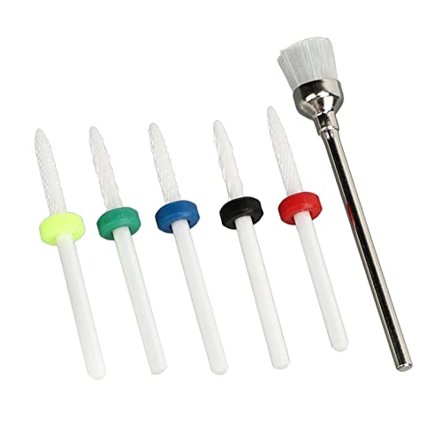 Set de 6 fresas cerámicas para uñas miniatura 6