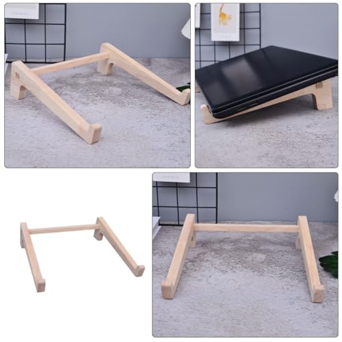 Base de madera para laptop y tablet portátil ergonómica miniatura 4