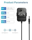 12V2A Power Supply Adapter, AC 100-240V 50/60Hz To DC 12V 24W Converter Charger, 5.5mm x 2.1mm UK Plug For LED Strip Lights, CCTV Camera, Audio/Video, Router, Security Camera, Monitors, Keyboards - Image 3