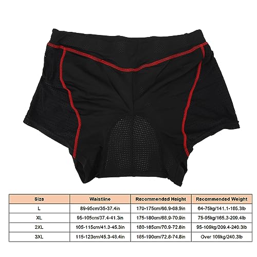 Roupa íntima de Ciclismo Masculina de Secagem Rápida Recorte 3D 5D Roupa íntima de Bicicleta Acolcho