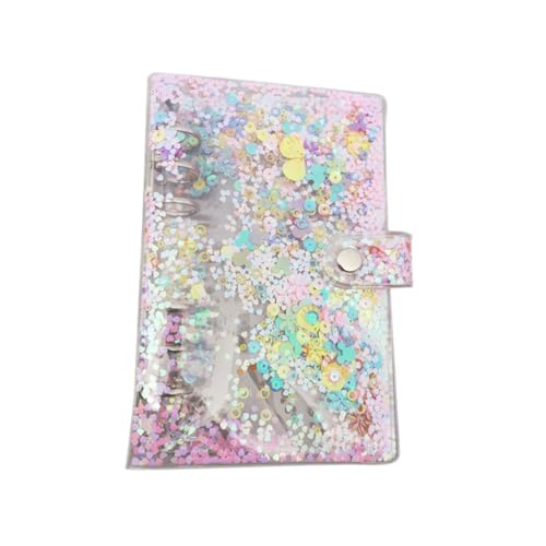 SagaSave A5 A6 6 Ring Clear Binder Sheet Sleeves Protectors Insertable Index Page for Office Diary Travel Journal Creative Writing Making Sketches Drawings Work Records Study Notes(A6)