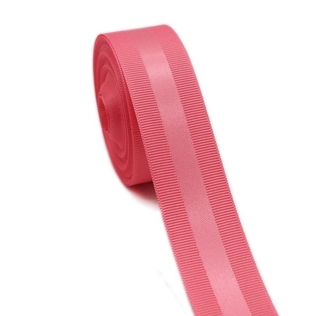 AHUI 25 mm / 38 mm 47 metrów rypsowa krawędź satynowe wstążki do rękodzieła DIY kokardki do włosów opakowanie prezent dekoracja ślubna