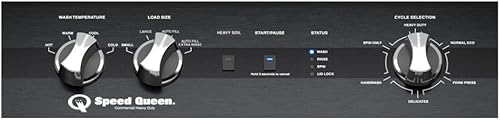 Miniatura 4 de Speed Queen TR5003WN Lavadora de carga superior de 26" con capacidad de 3.2 pies cúbicos, velocidad máxima de giro de 840 RPM, control de perilla,