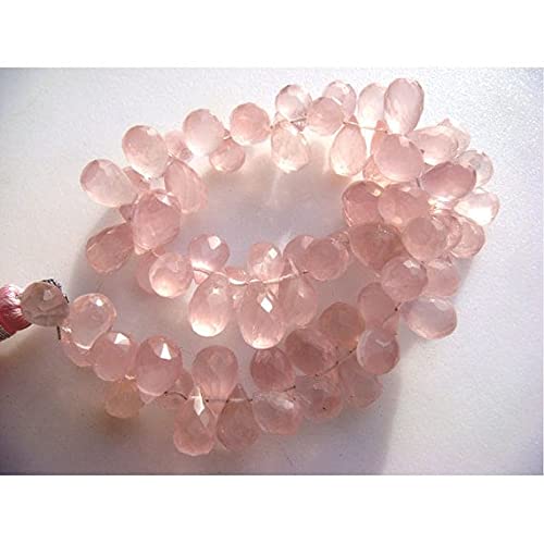 Perles de quartz rose en goutte pour créer vos propres bijoux bien-être et colliers bohèmes