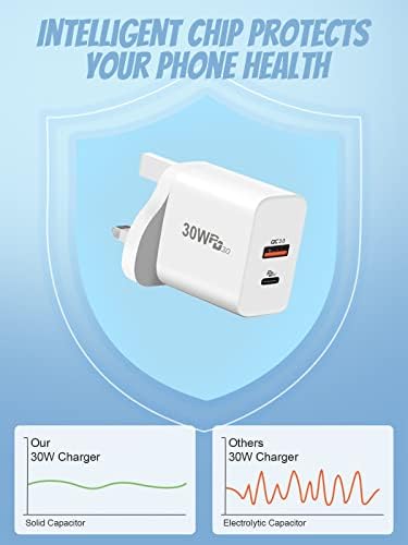 30W USB C Charger,Cshare PPS PD QC 3.0 Super Fast Plug for Google Pixel 7/7 Pro/6 Pro/6,iPhone 14/14 Pro/14 Pro Max/13 Pro Max/12,Dji Mini 3 Pro,Watch Series 8/SE 2/Ultra/AirPods Pro 2