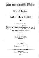 Leben und ausgew�hlte Schriften 1522826483 Book Cover