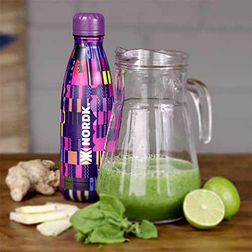 Garrafa Térmica Nordk Purple is The New Black Aço Inoxidável 500ml